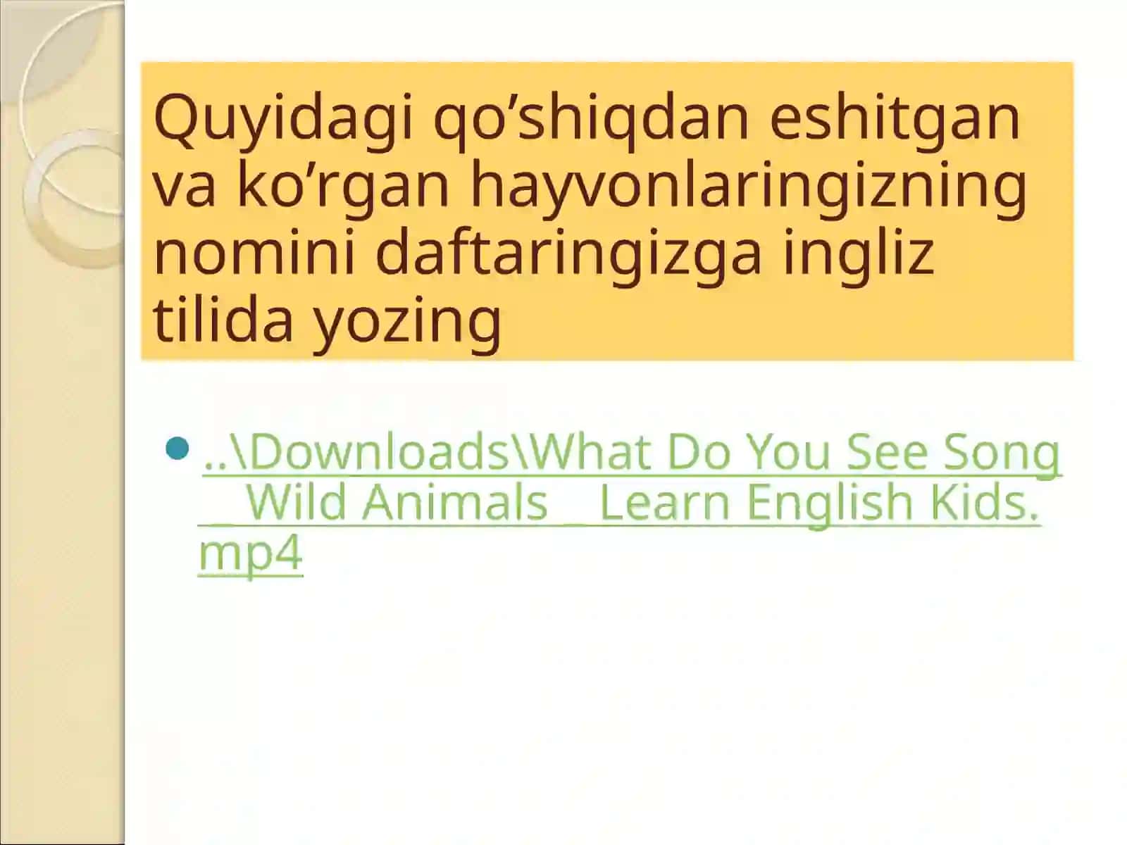 "Dangerous animals"mavzusi 3