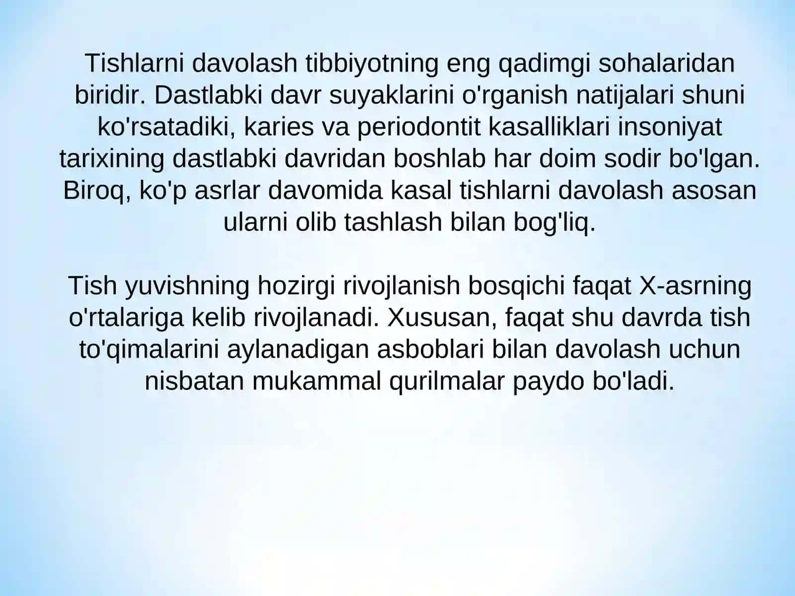 Stomatologiya rivojlanishi 3