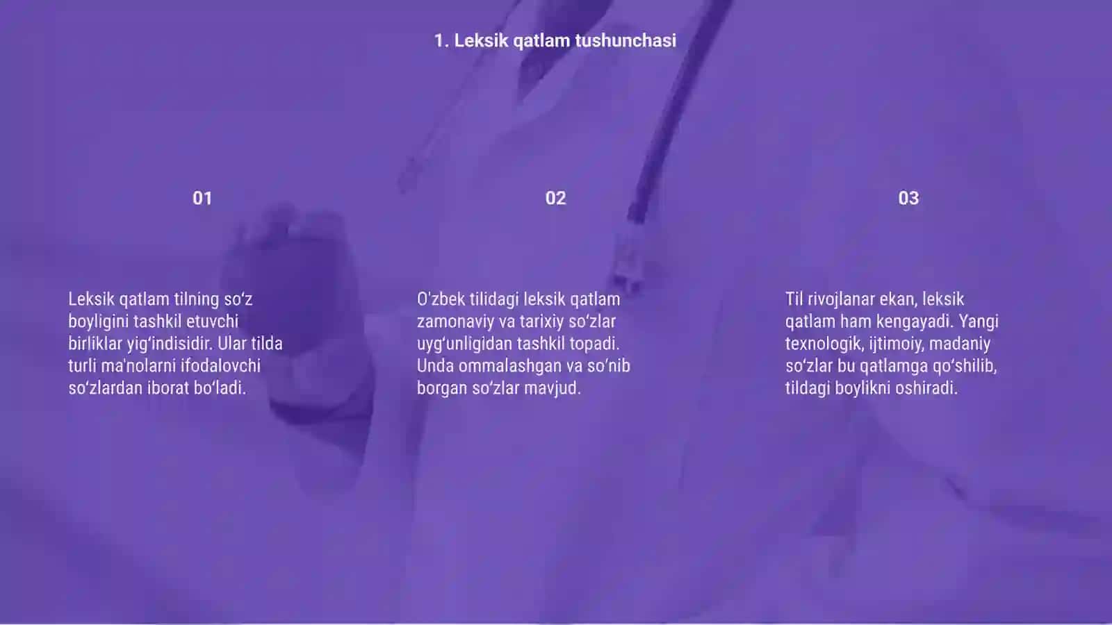 O'zbek tilining leksik qatlami 3