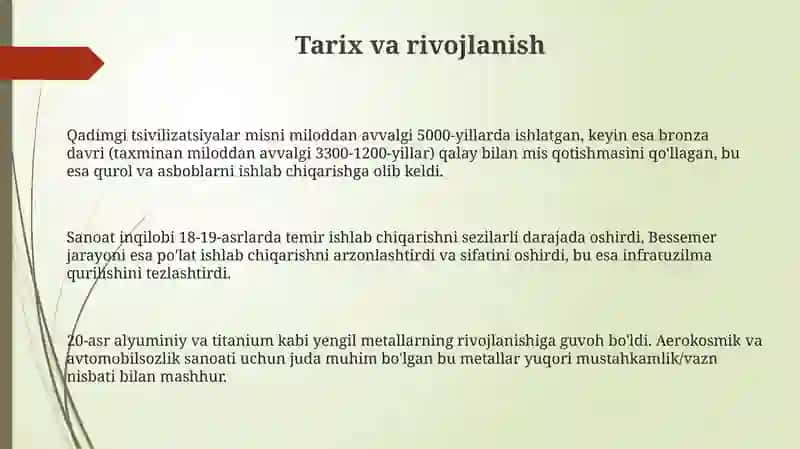 Qora va rangli metallarni xorijiy markalari 3