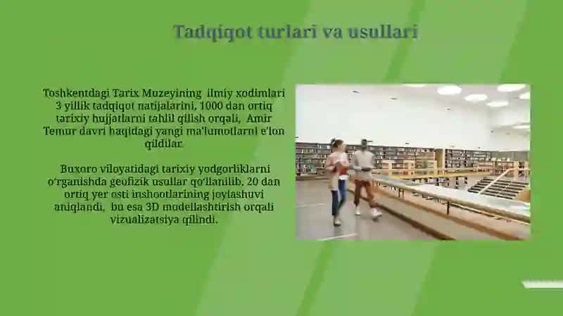 Muzeylarning tadqiqotchilik faoliyati 3