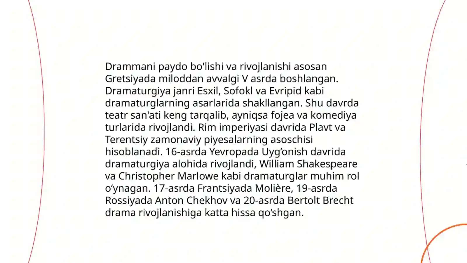 Dramma janridagi asarlar bilan tanishish 3
