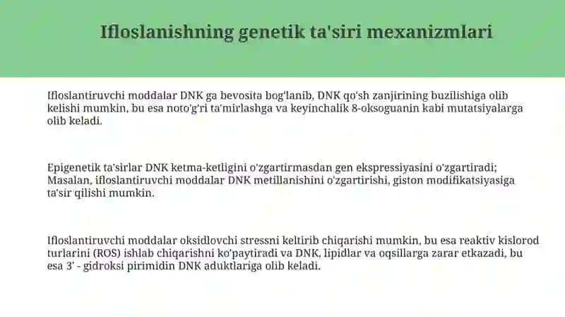 Ifloslanishning genetik xavfi 3