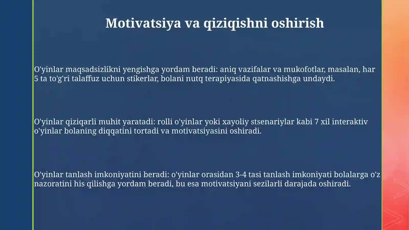 Logopedik oʻyinlarning psixologik axamyatlari 3