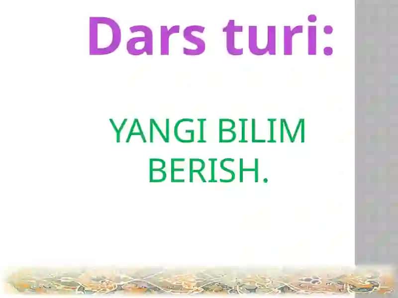 O‘timli va o‘timsiz fe'llar 3