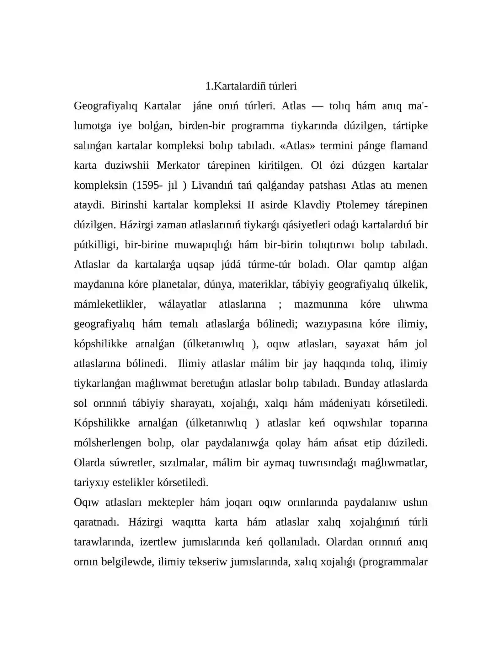 Kartalardiñ túrleri 3
