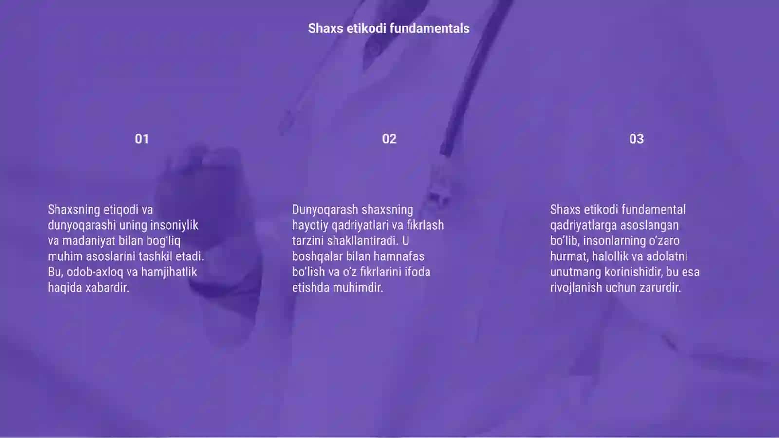 SHaxsning etiqodi va dunyoqarashi 3