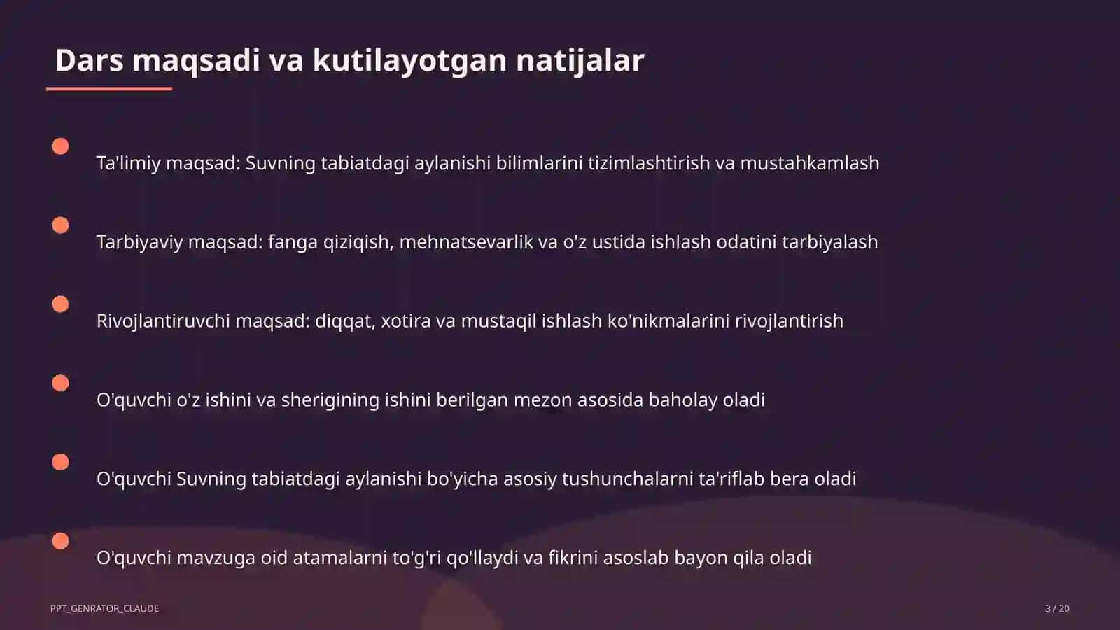 Suvning tabiatdagi aylanishi (2-sinf) 3
