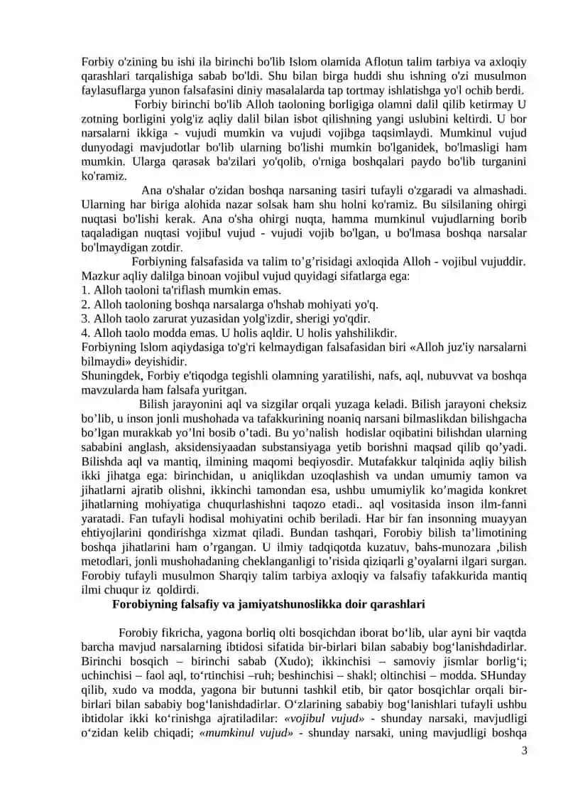 FAROBIY IJODI VA FALSAFASI 3