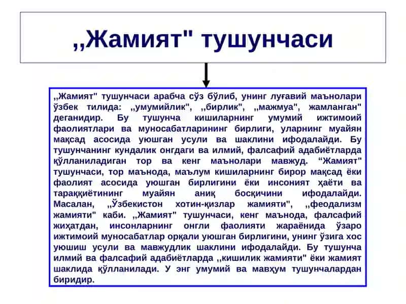 Жамият фалсафаси 3
