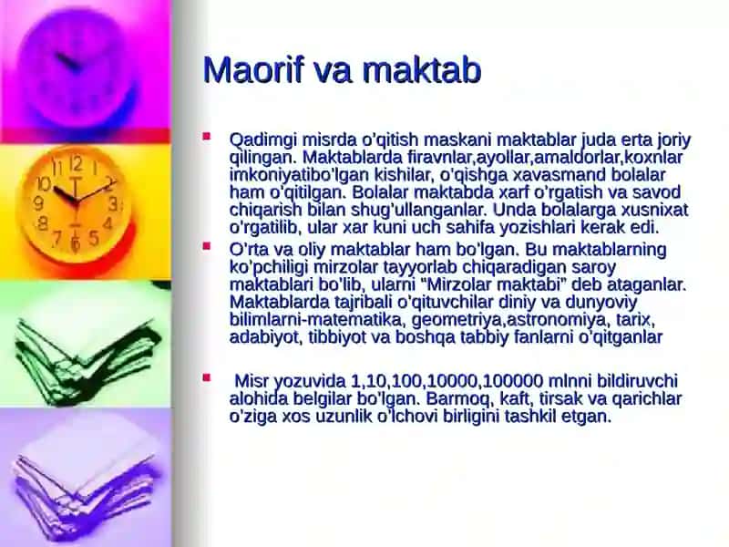 Qadimgi Misr va Mesopotomiya madaniyati 3