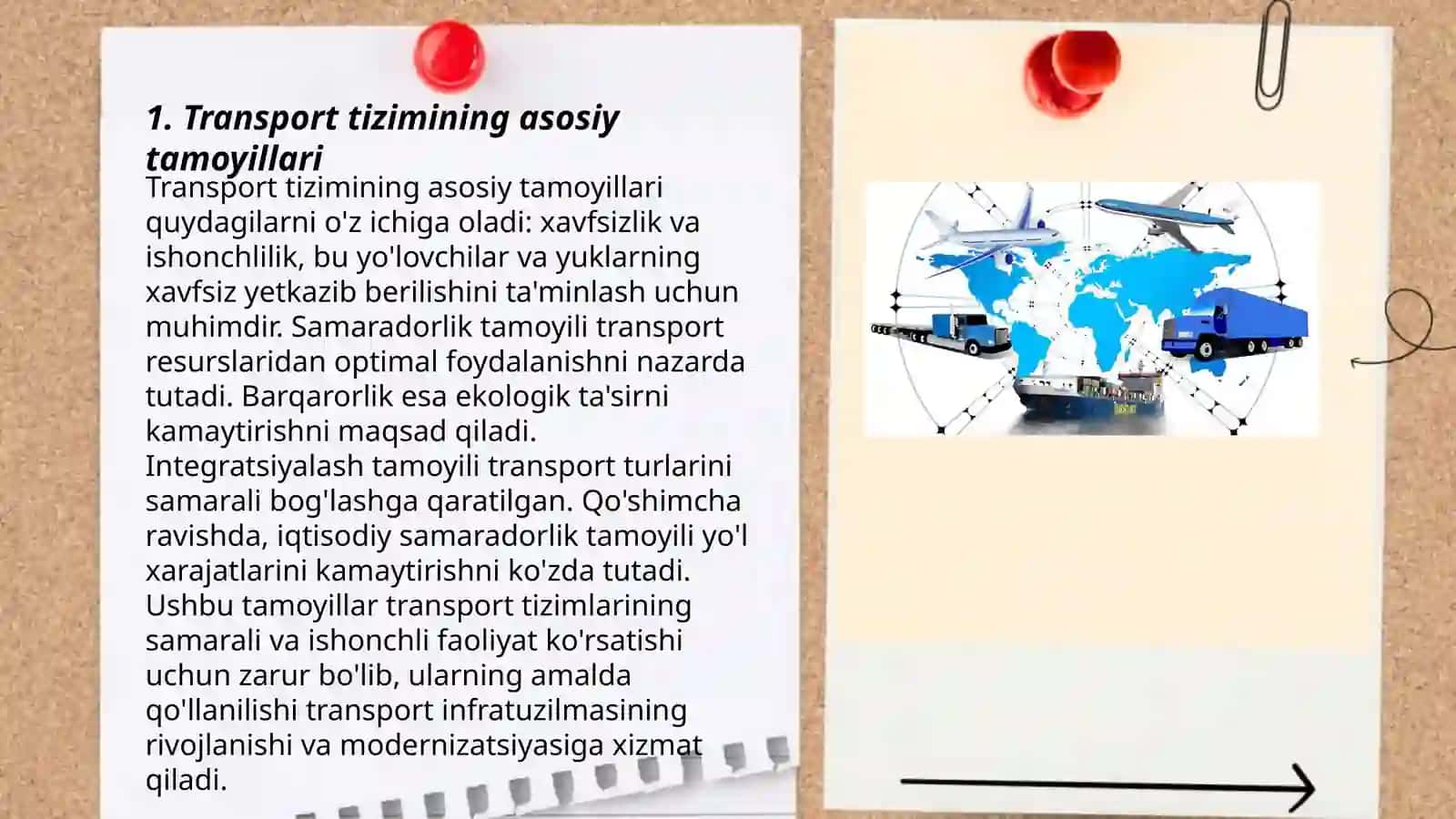 Transport tizimining xususiyatlari 3