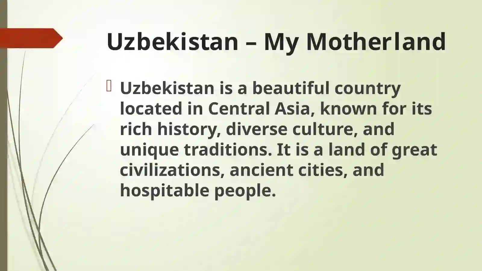 Uzbekistan – My Motherland 3