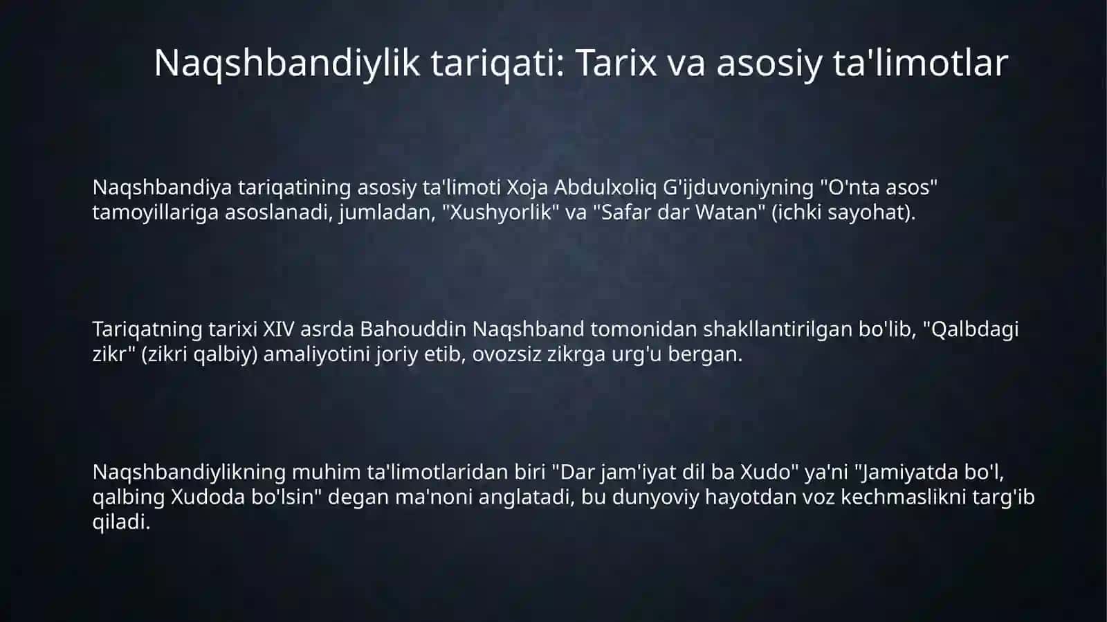 Naqshbandiya tariqati 3
