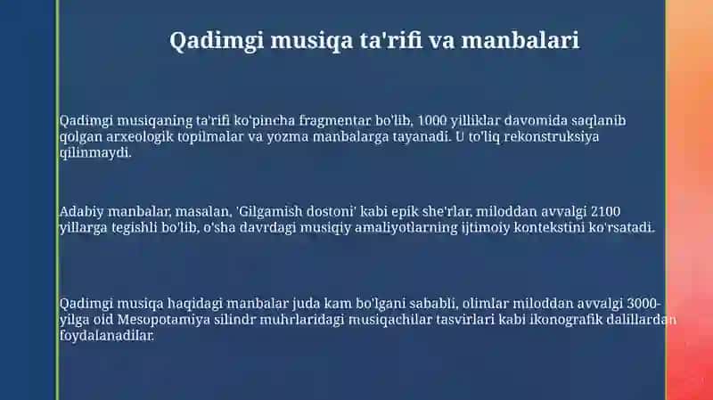Qadimgi davr musiqa san'ati 3