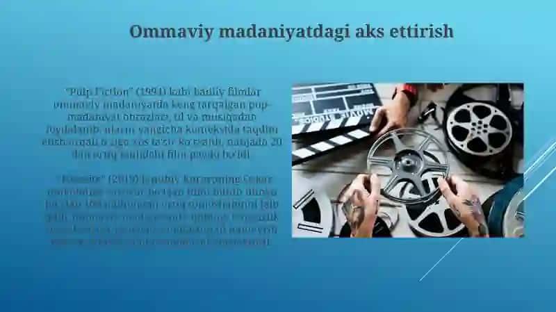 Badiiy Filmlar va Ommaviy Madaniyat 3
