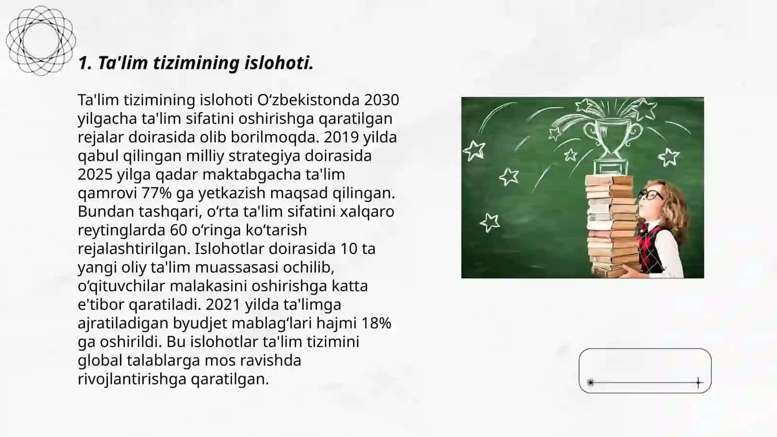 Ta'lim tizimining islohoti 3