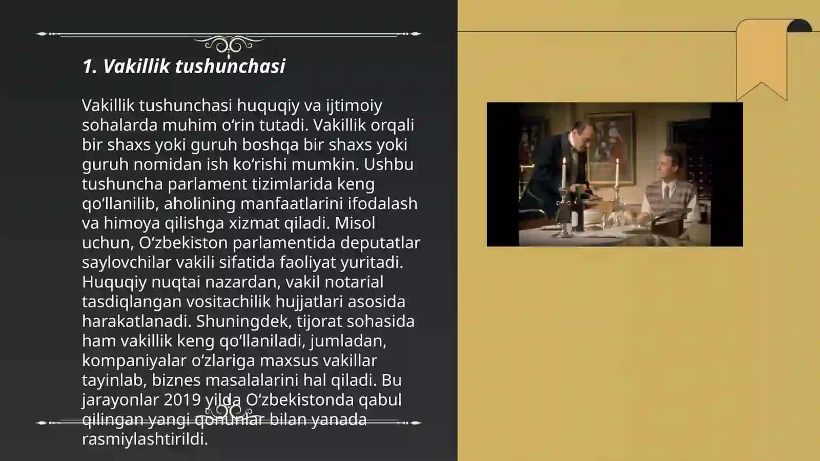 Vakillik va Ishonchnoma 3