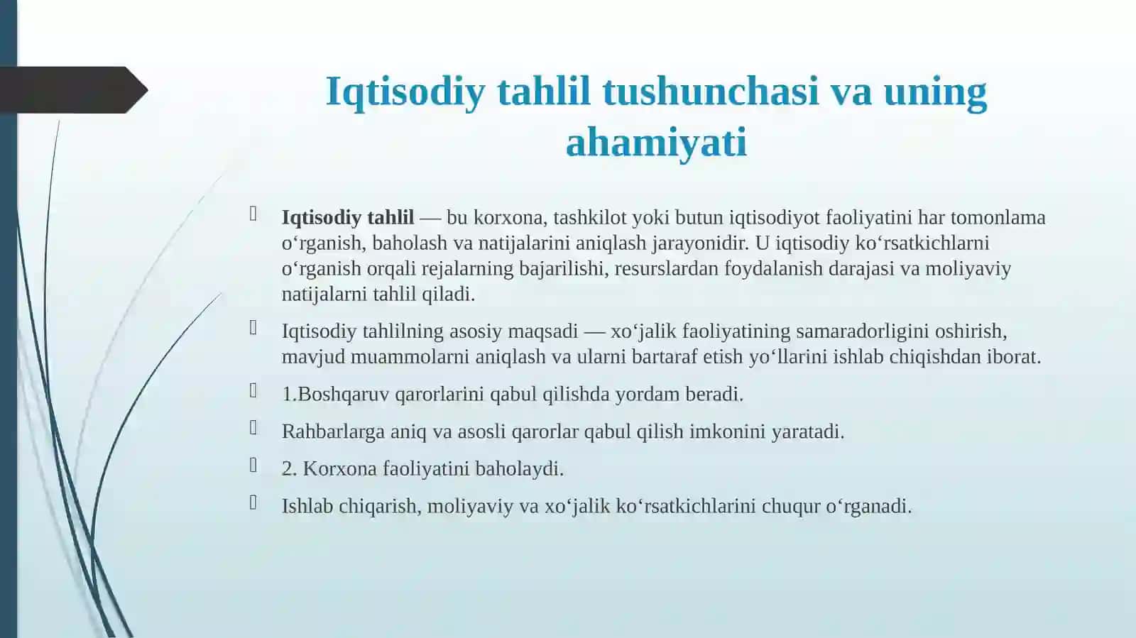 Iqtisodiy tahlil usullari 3