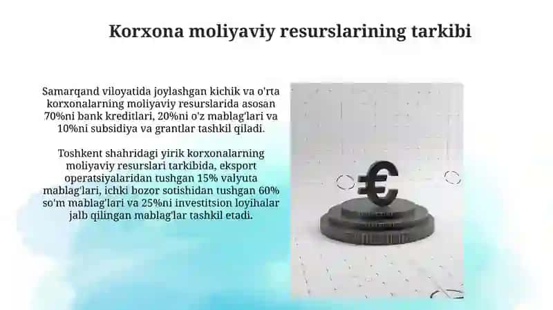 Korxona moliyasining ahamiyati 3