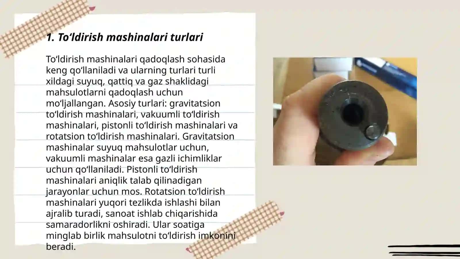 Toʻldirish, dozirovkalash, shakl berish va qadiqlash mashinalari 3