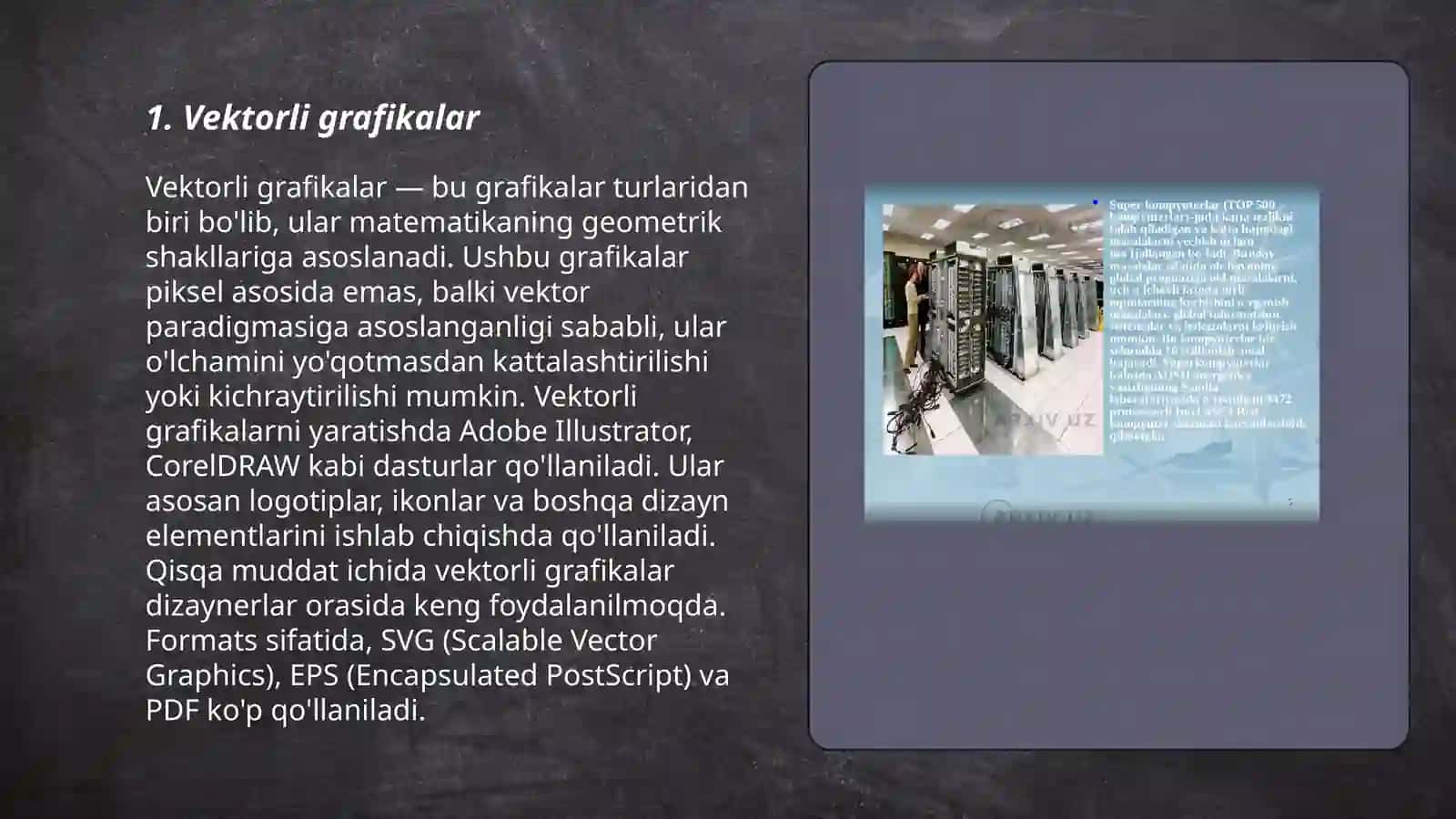 Kompyuter grafikasi turlari 3