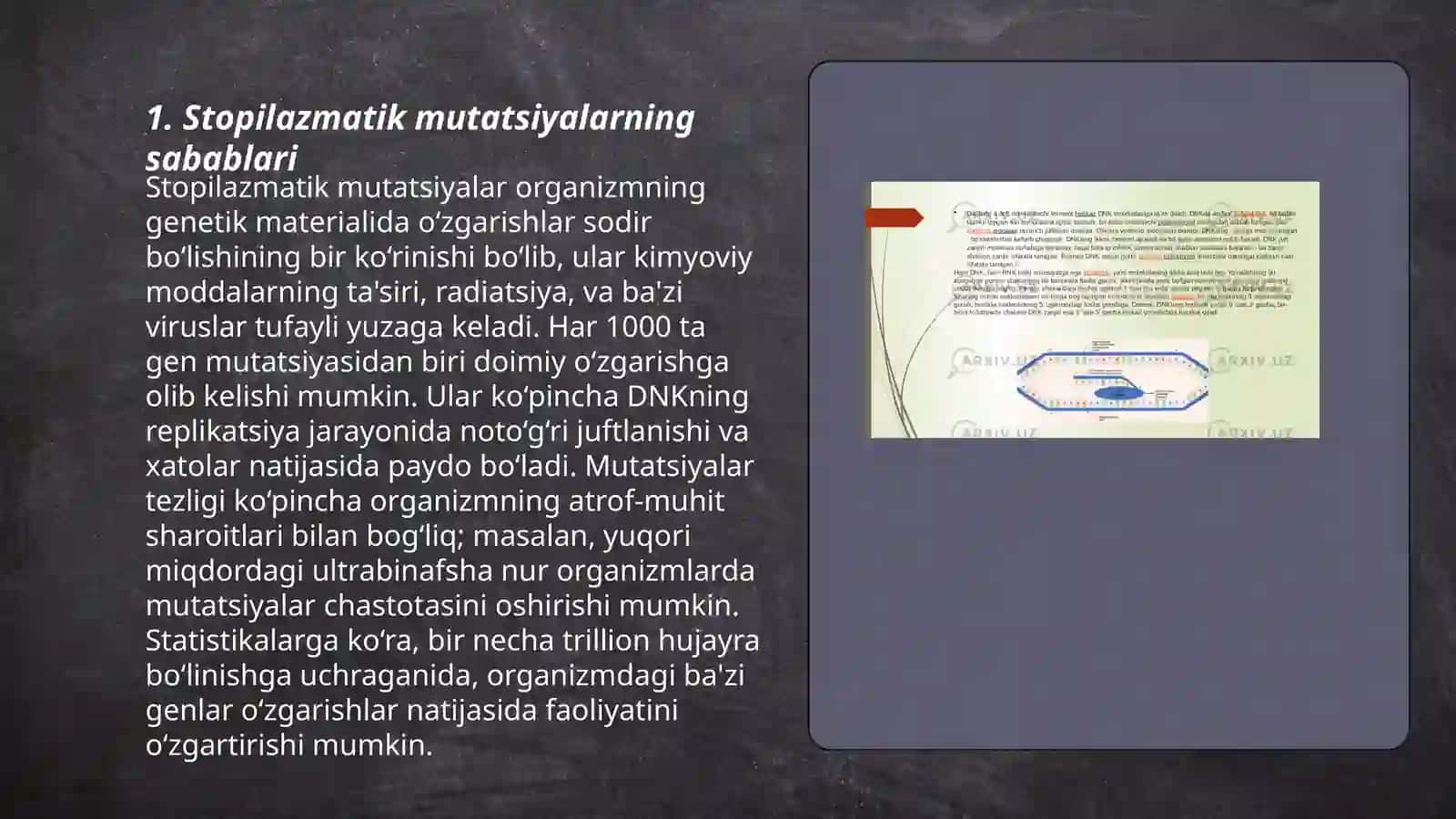 Stopilazmatik mutatsiyalar 3