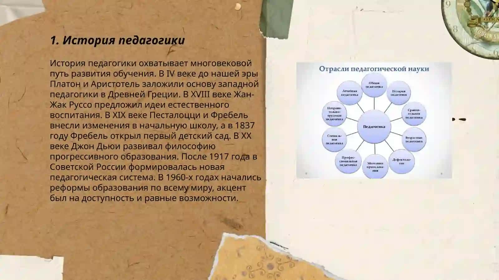 Отрасли педагогической науки 3