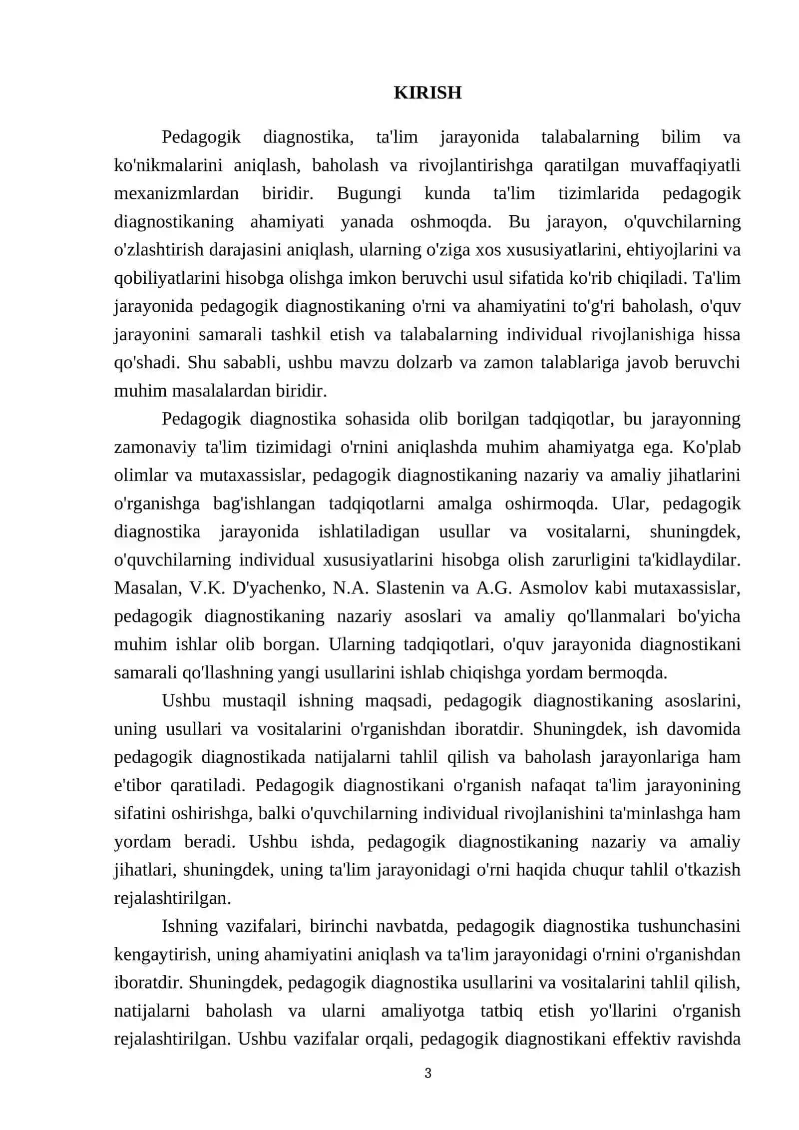 Pedagogik diagnostika asoslari 3