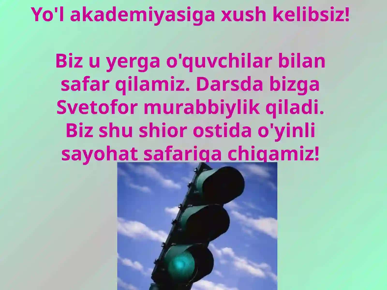 Yo’l belgilari 3