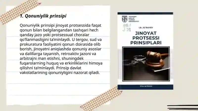 Jinoyat pratsessining prinsiplari 3