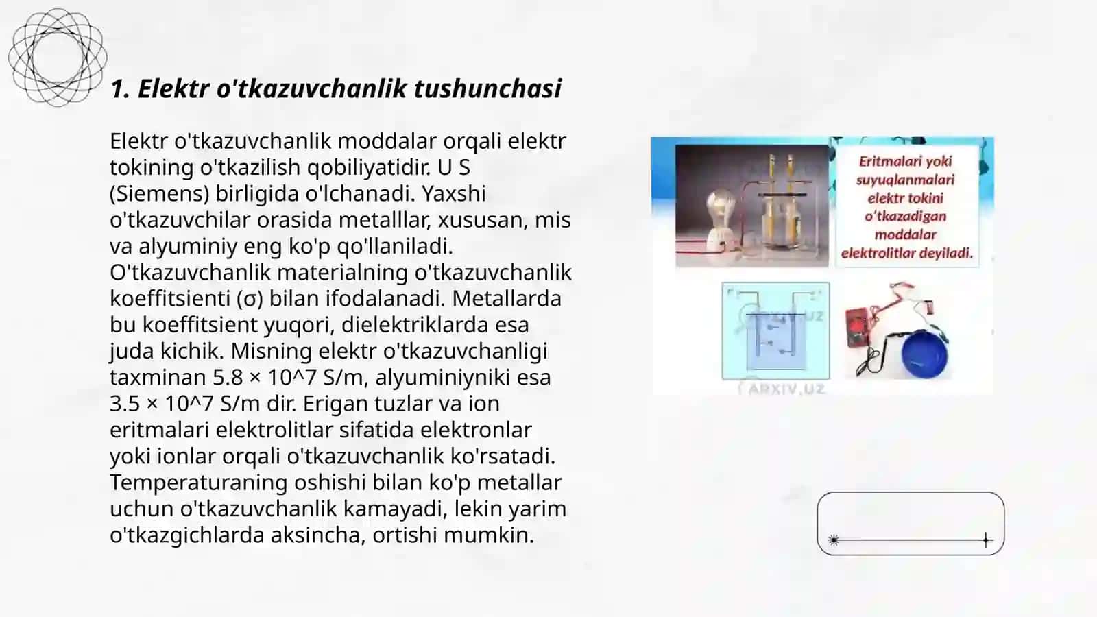 Elektr o'tkazuvchanlikni aniqlash usullari 3