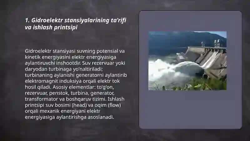 Gidroelektr stansiyalar 3
