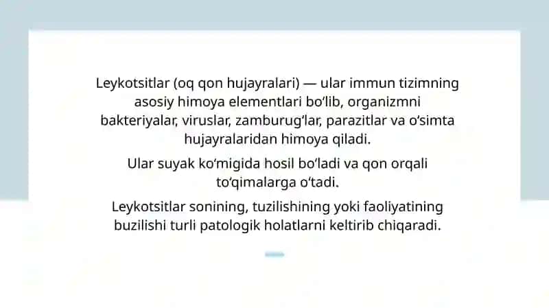 Qon patofiziologiyasi 3
