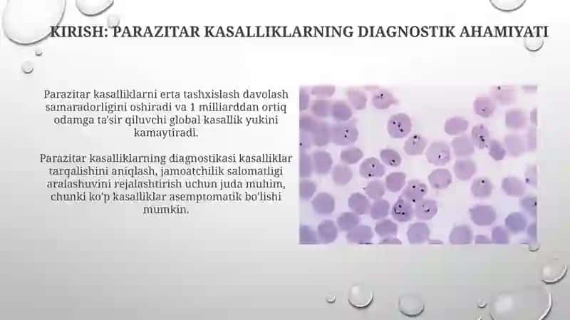Parazitar kasalliklarning diagnostik usullari 3