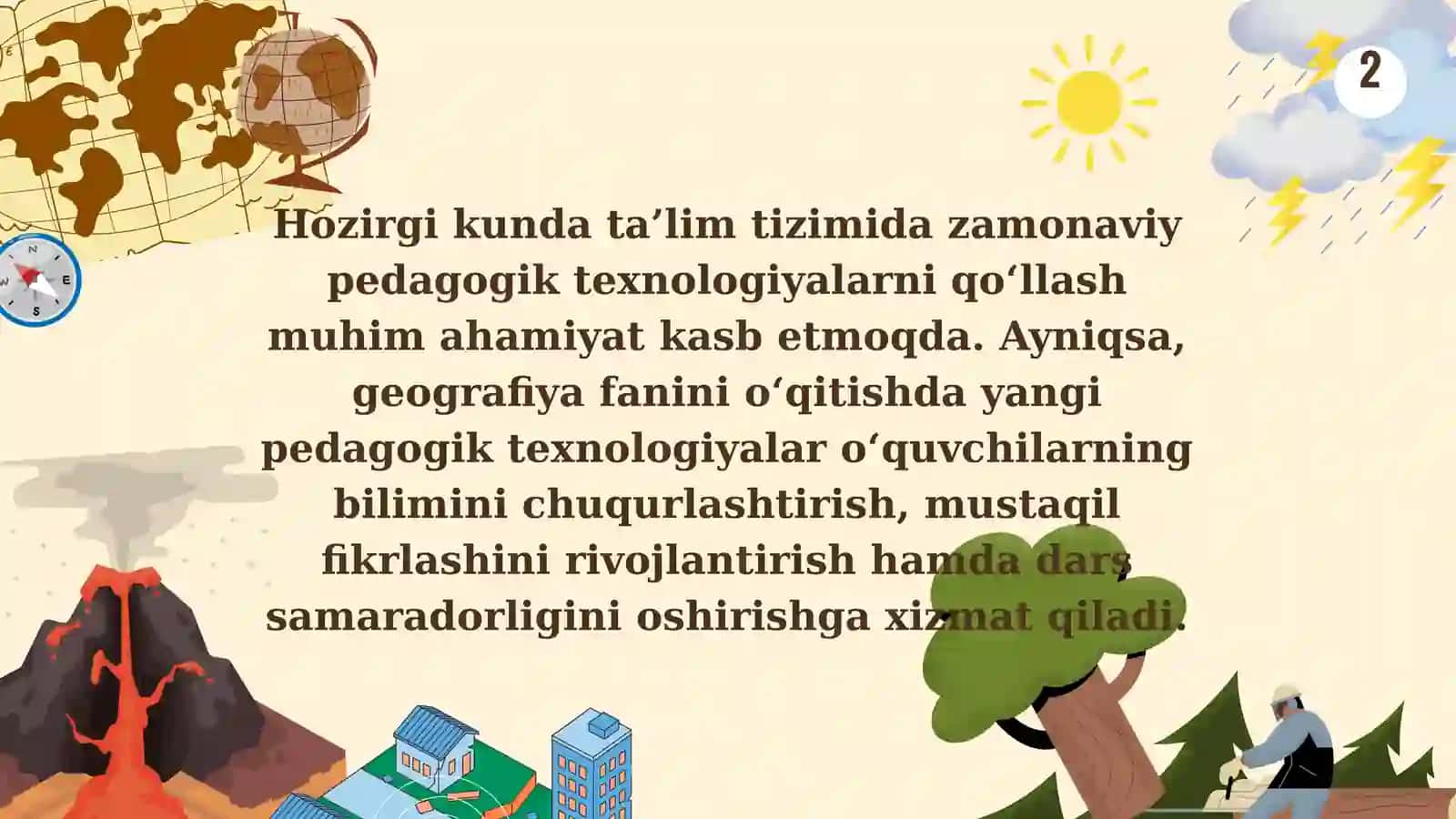 Geografiya mavzulariga oid darslar 3
