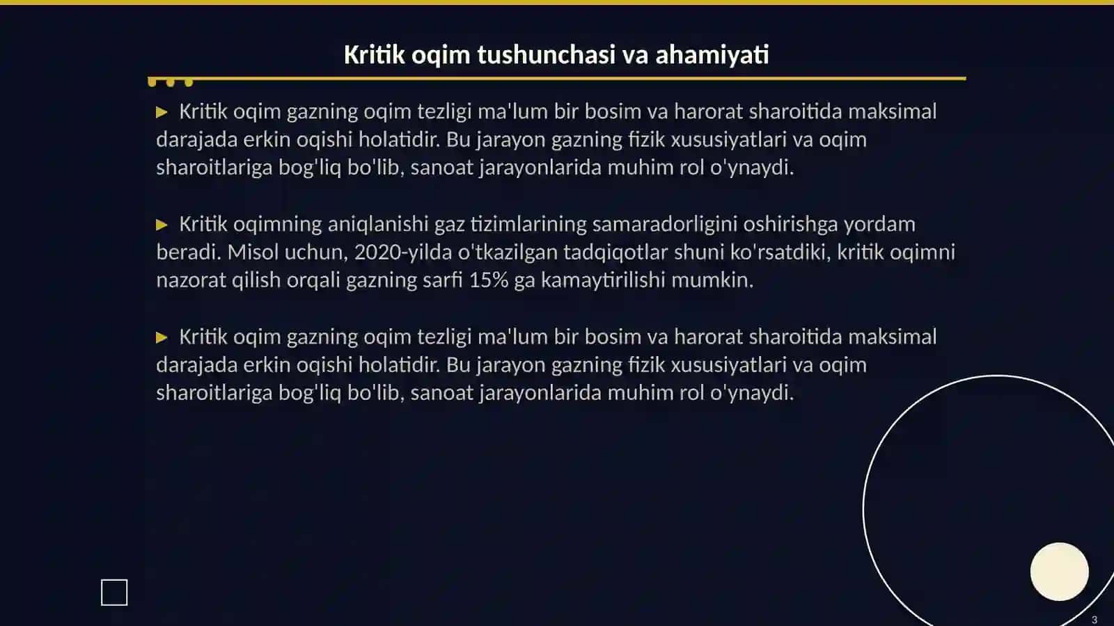 Gazning kritik oqimining sarf o'lchagichlari 3