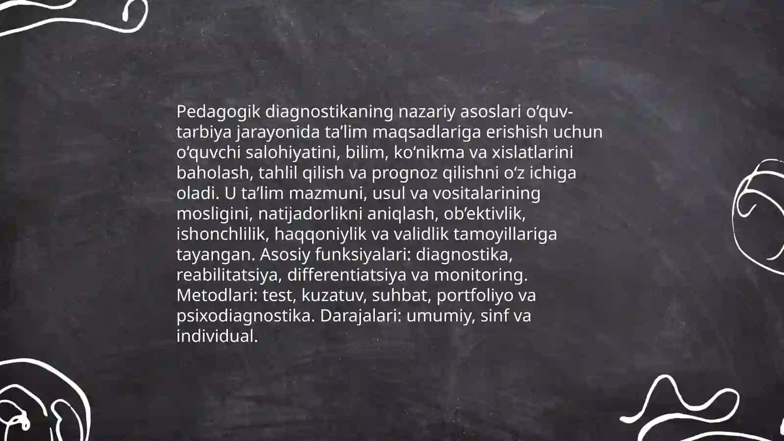 Pedagogik diagnostikasi 3