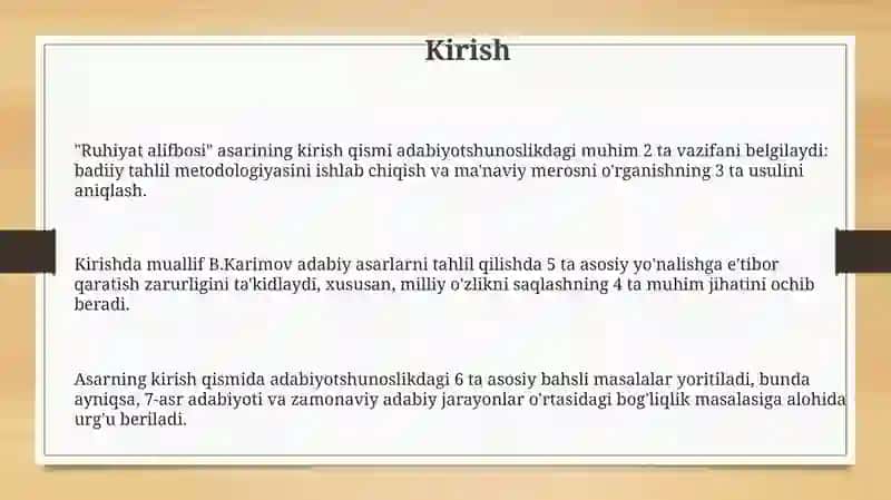 Ruhiyat alifbosi 3