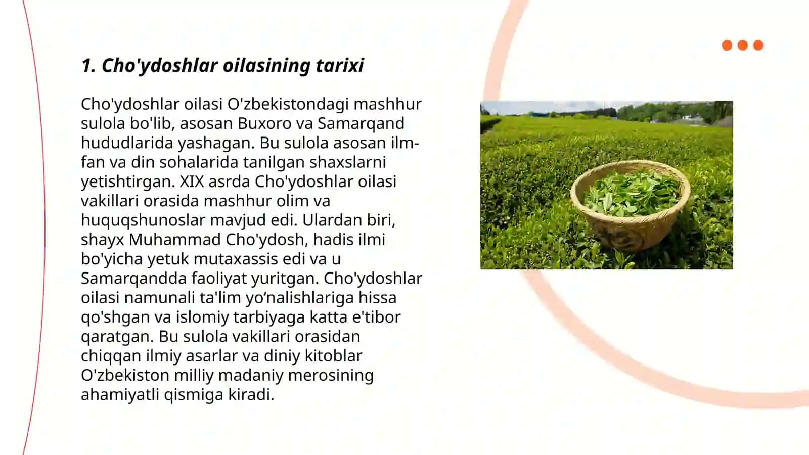 Choydoshlar oilasi 3