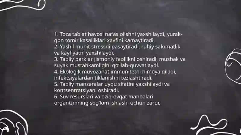 Tabiatning inson hayotidagi roʻli 3