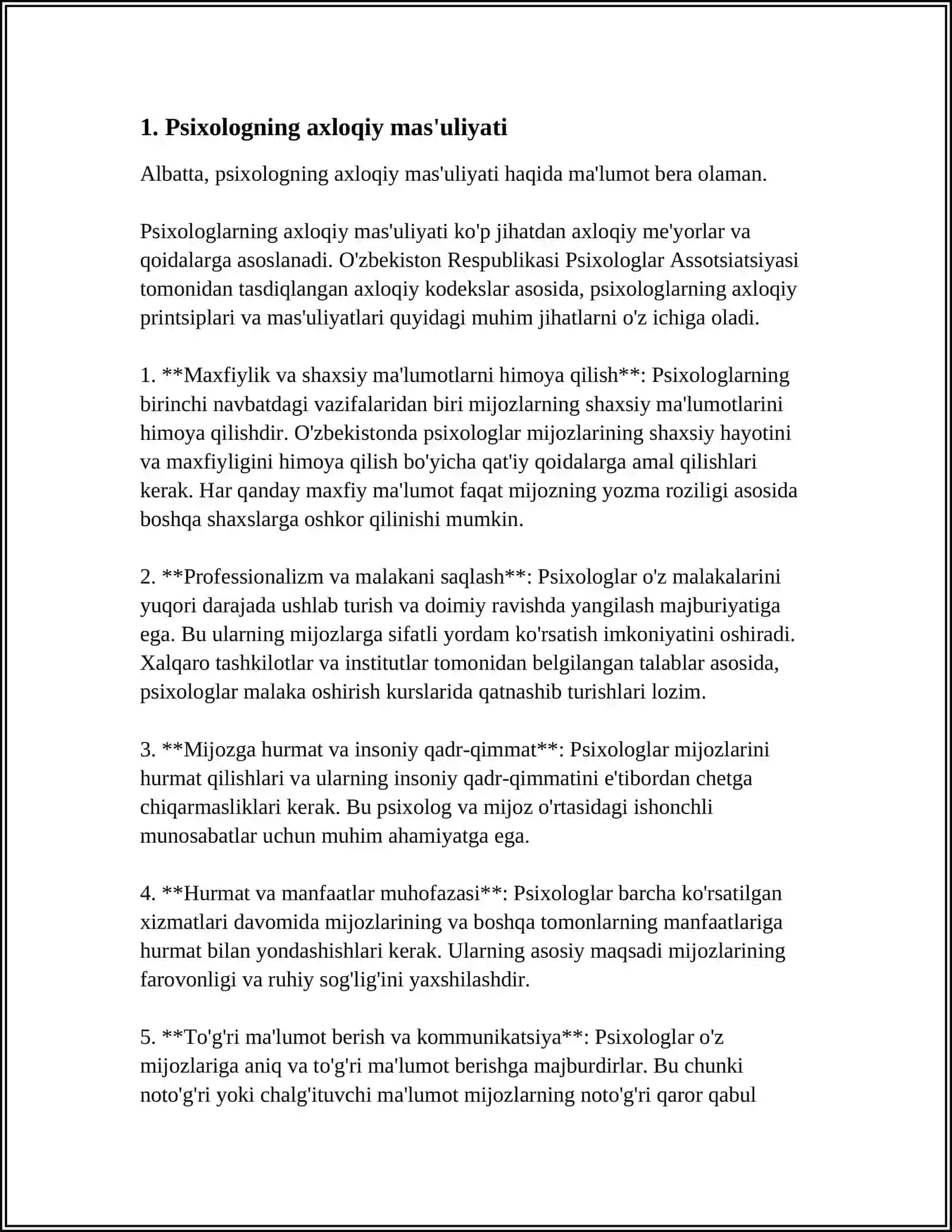 Psixologning majburiyatlari maqsad va vazifalari 3