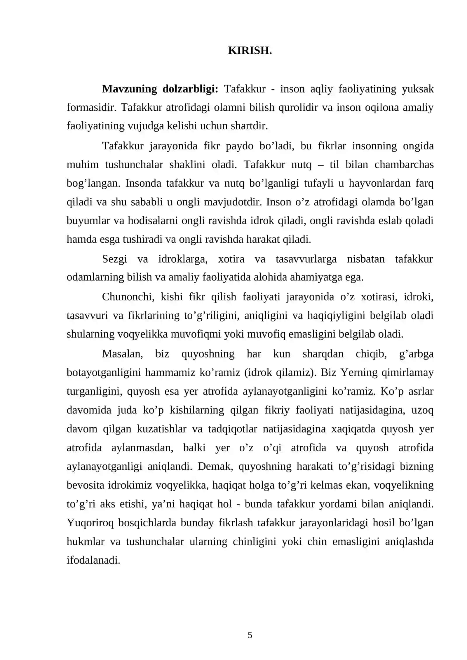 Tafakkur tipologiyasi 3