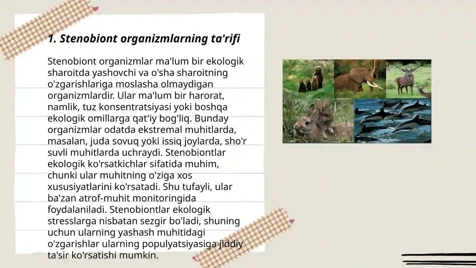 Stenobiont va evribiont organizmlar 3