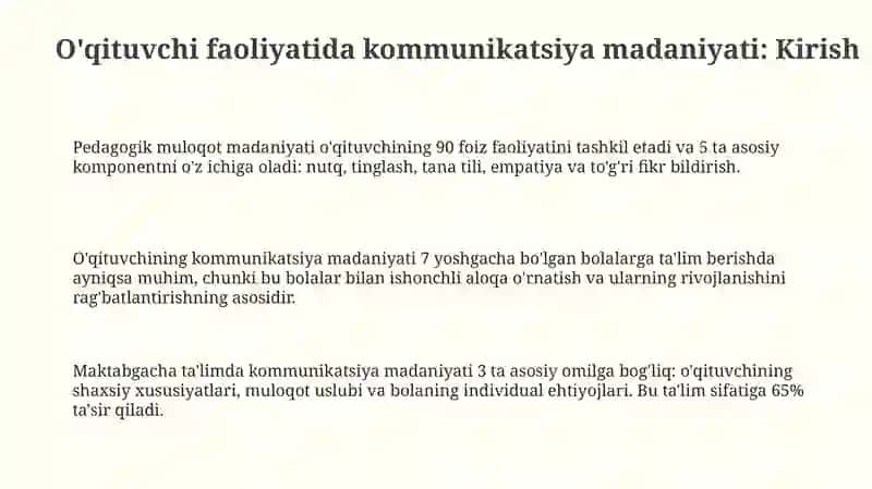 Pedagogik muloqotning mohiyati va ahamiyati 3