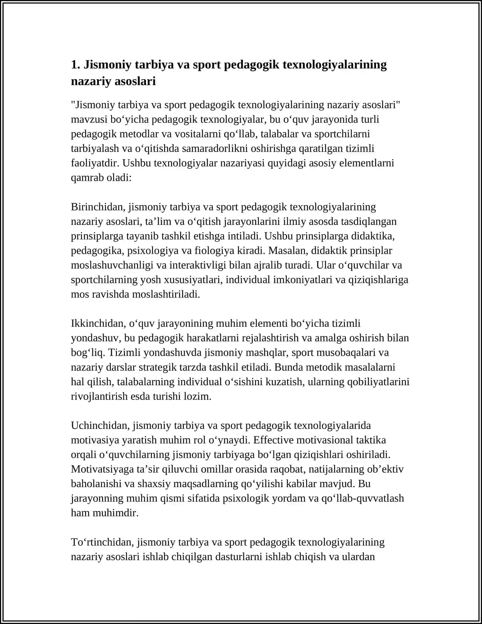 Jismoniy tarbiya va sport pedagogik texnologiyalari 3