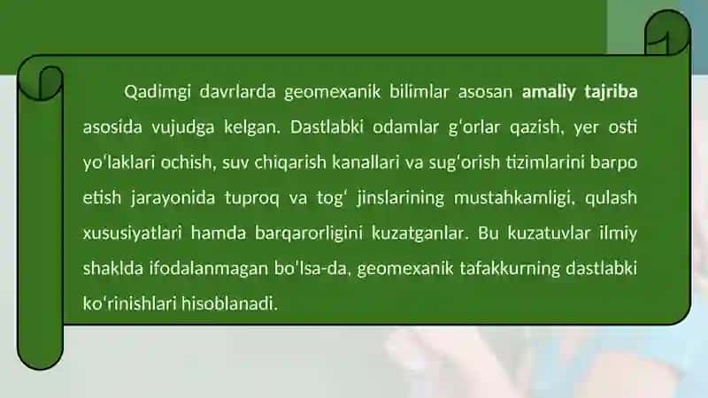 Geomexanika fanning qadimgi tarixi 3