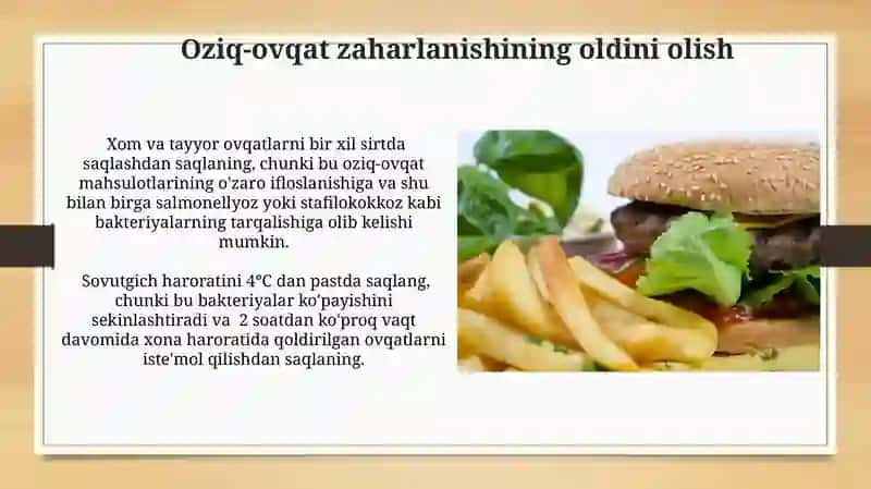 Ovqatdan zaharlanish ovqat toksikainfeksiyalari 3