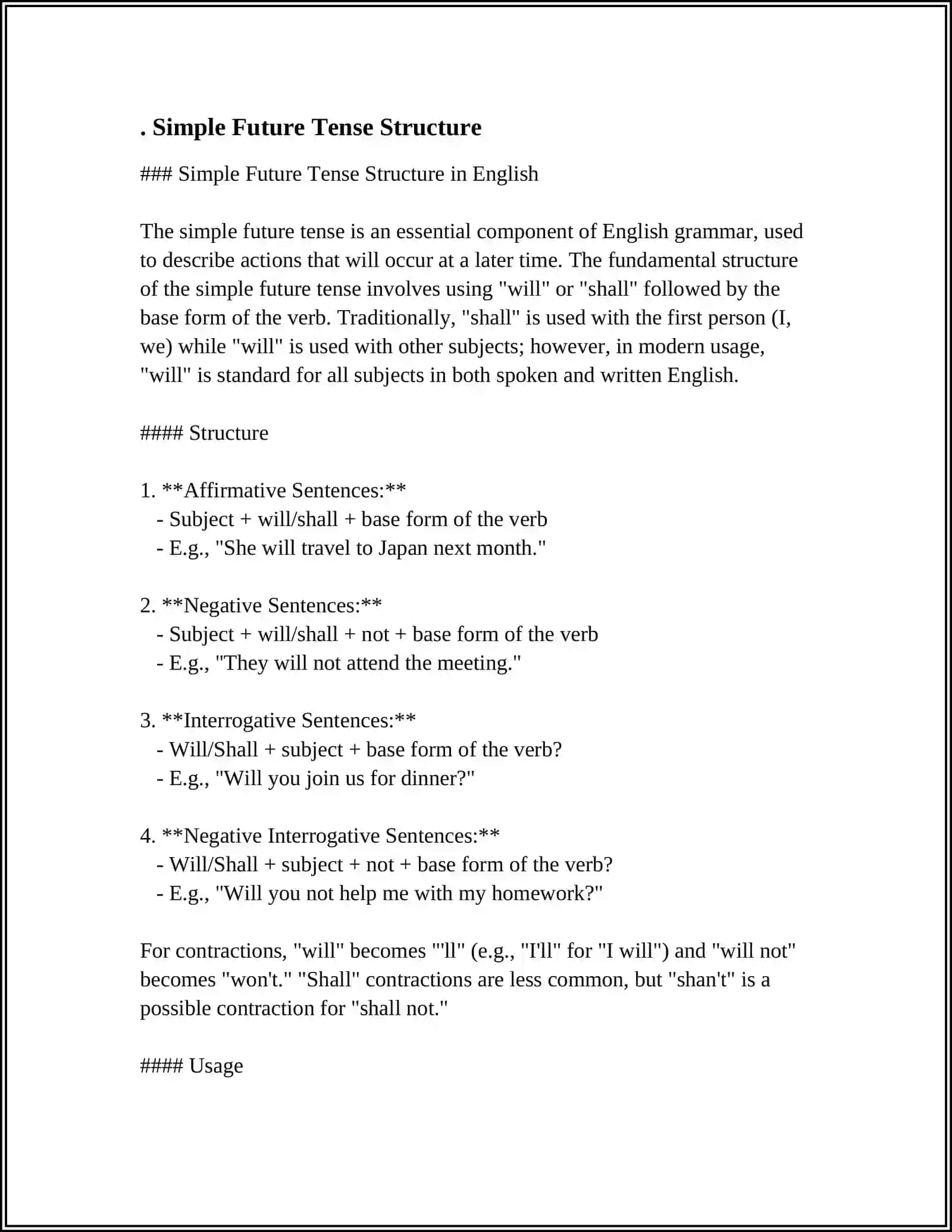 SIMPLE FUTURE TENSE 3