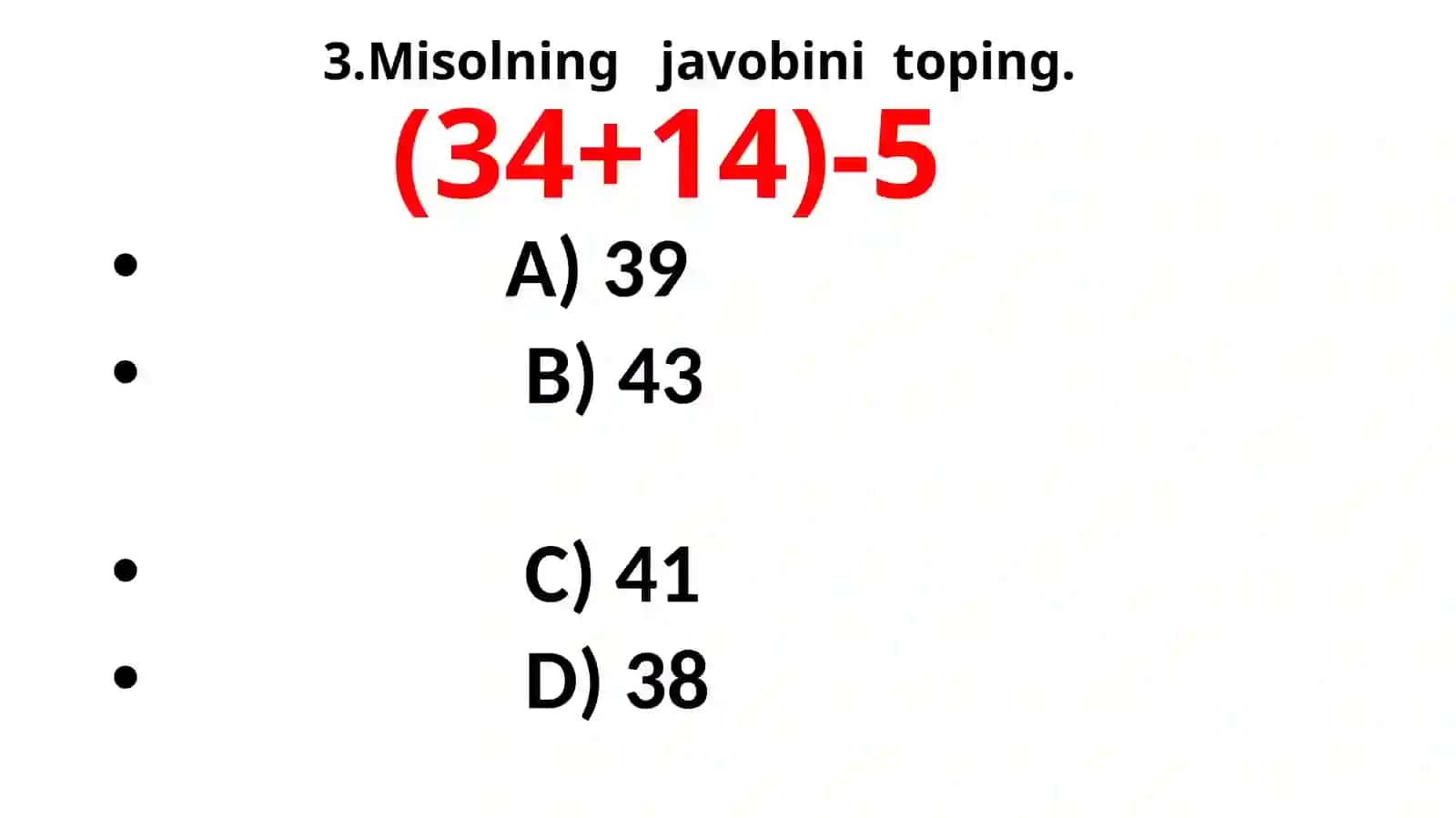 Matematikaga oid masalalar 3